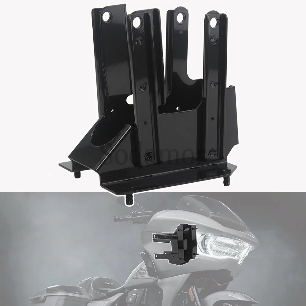 Motorcycle Accessories upper Front Support Fairing Mount Bracket For Harley Touring CVO Road Glide Ultra FLTRU FLTRX 2010-2013