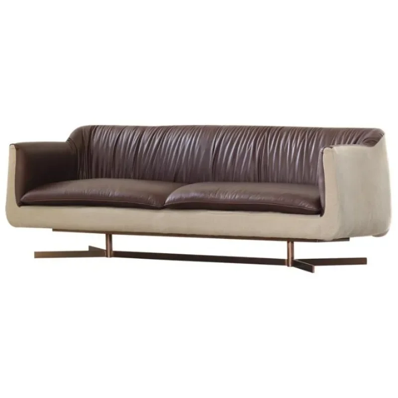 

Light luxury replica three-person cotton and linen casual sofa chair designer sofa