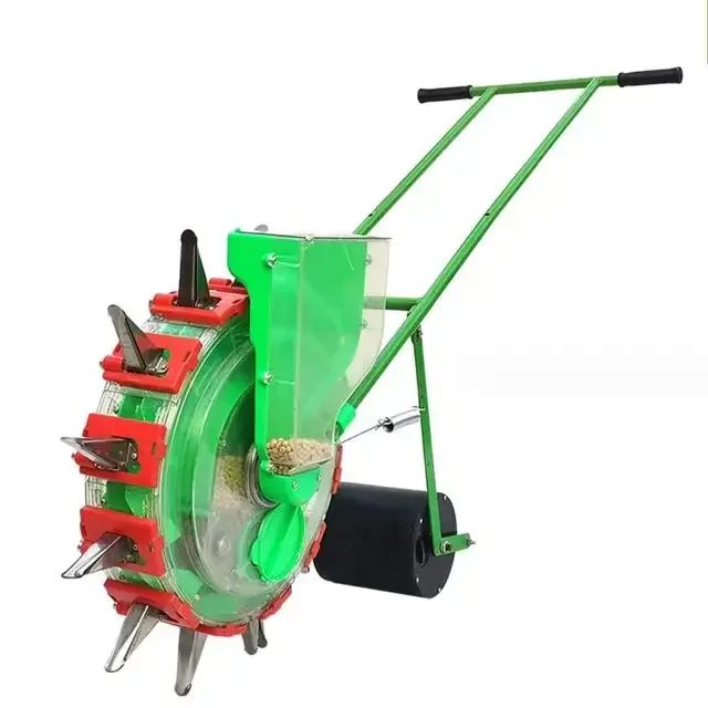 agricultural bean peanut seeding planter manual push hand corn seeder and fertilization machine