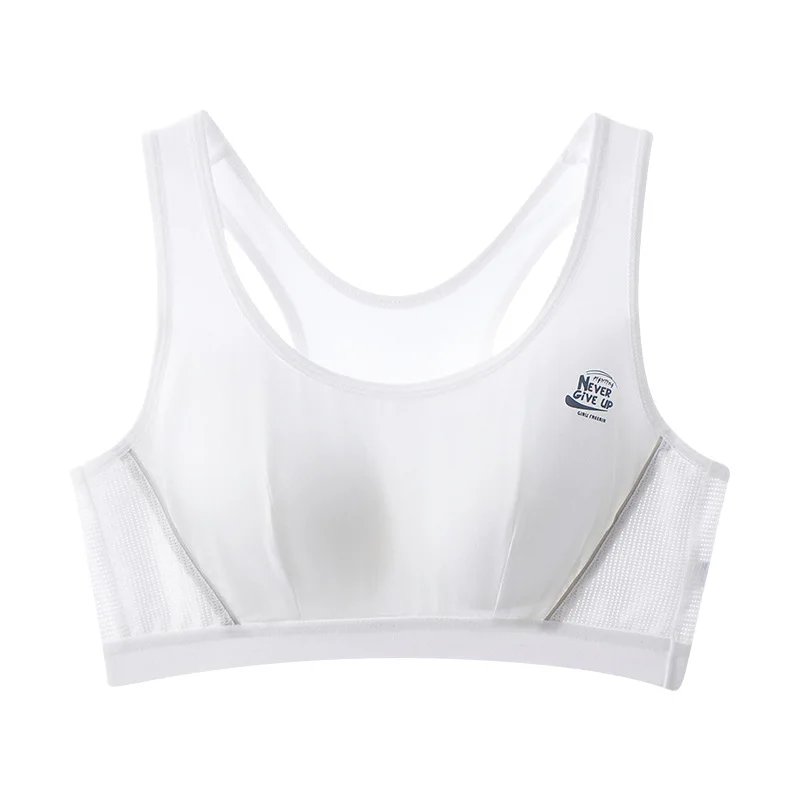 Student Chest Pad Vest Breathable Bra Girl Bra Student Vest Sports Girl Bra Shockproof Running Sport Underwear Development-stage