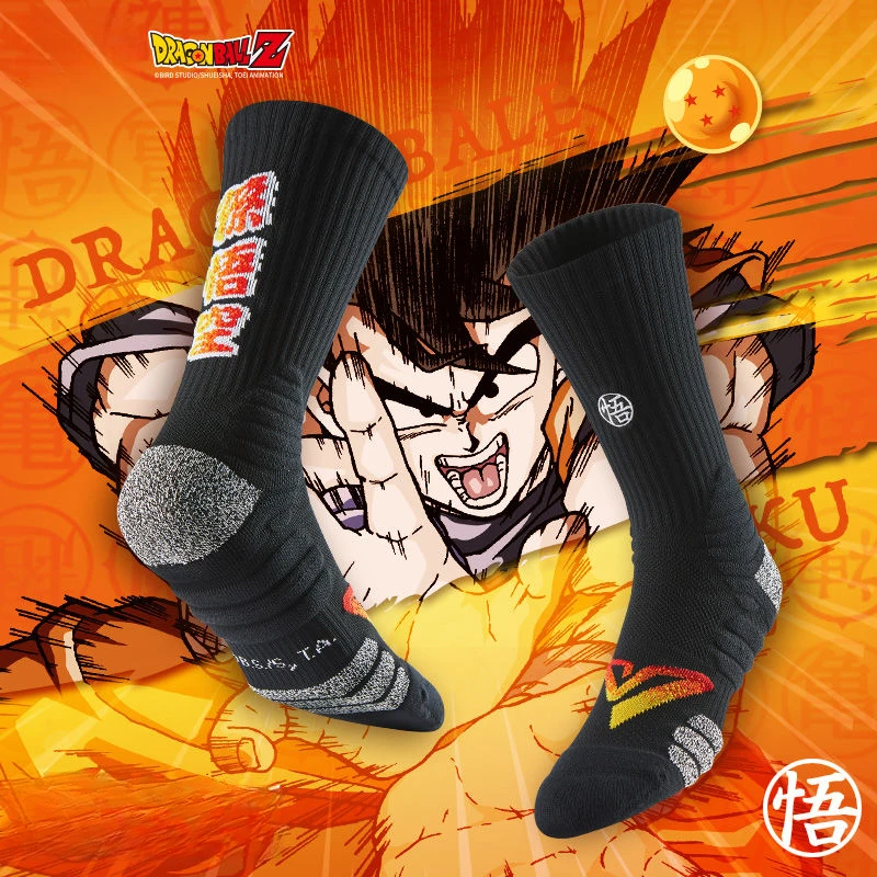 Dragon Ball Goku animazione calzini da basket periferici asciugamano fondo calze sportive regalo creativo antiscivolo assorbente del sudore