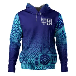 New 3D Fiji Independence 1970 Tapa Style Polynesian Printing Hoodies For Men Kid Fashion Streetwear Cool Hooded Sweatshirts Tops