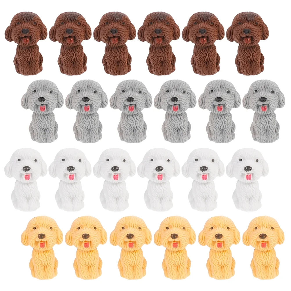 36 Pcs Kidcraft Playset Puppy Eraser Classroom Prizes Party Favors for Kids Cool Erasers Small Dog Toys