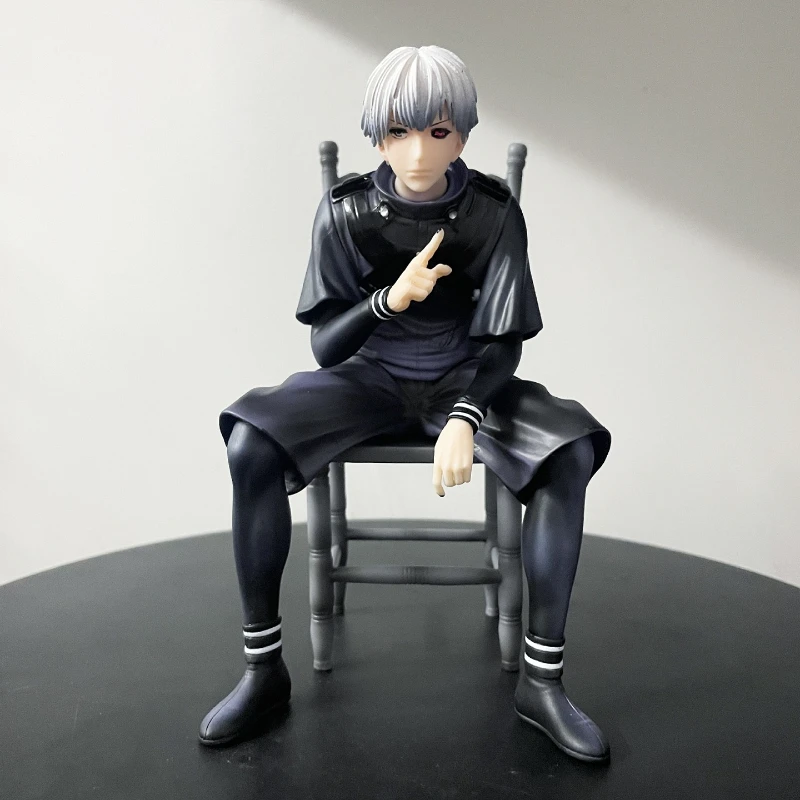 ฟิกเกอร์อนิเมะ คานากิ เคน ขนาด 17 ซม. ตัวละครจากโตเกียวกูล ของเล่นตกแต่ง ฟิกเกอร์ท่าทางนั่ง วัสดุ PVC ของสะสมสำหรับผู้ใหญ่