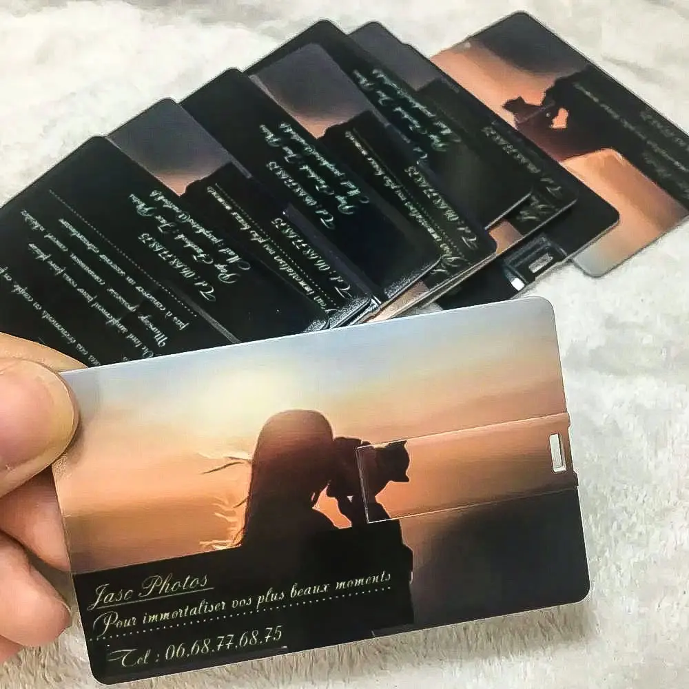 20 шт./лот USB-флешка для кредитных карт 2.0 Pendrive 64 ГБ 32 ГБ 16 ГБ 8 ГБ 4 ГБ Memory Stick Pen Drive Usb Пользовательский логотип Бизнес-подарок