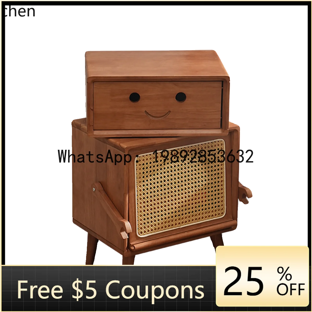 Z1  solid wood storage, living room sofa side side side cabinet creative cabinet