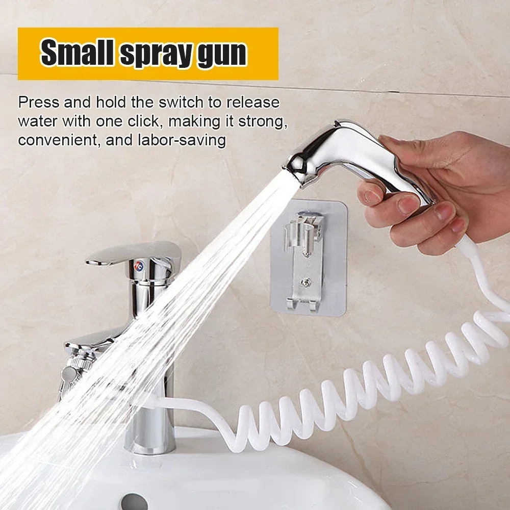 Handheld Bidet Toilet Sprayer Stainless Steel Protable Bidet Faucet Spray Sprinkler Water Wash Gun Faucet Bathroom Accessories