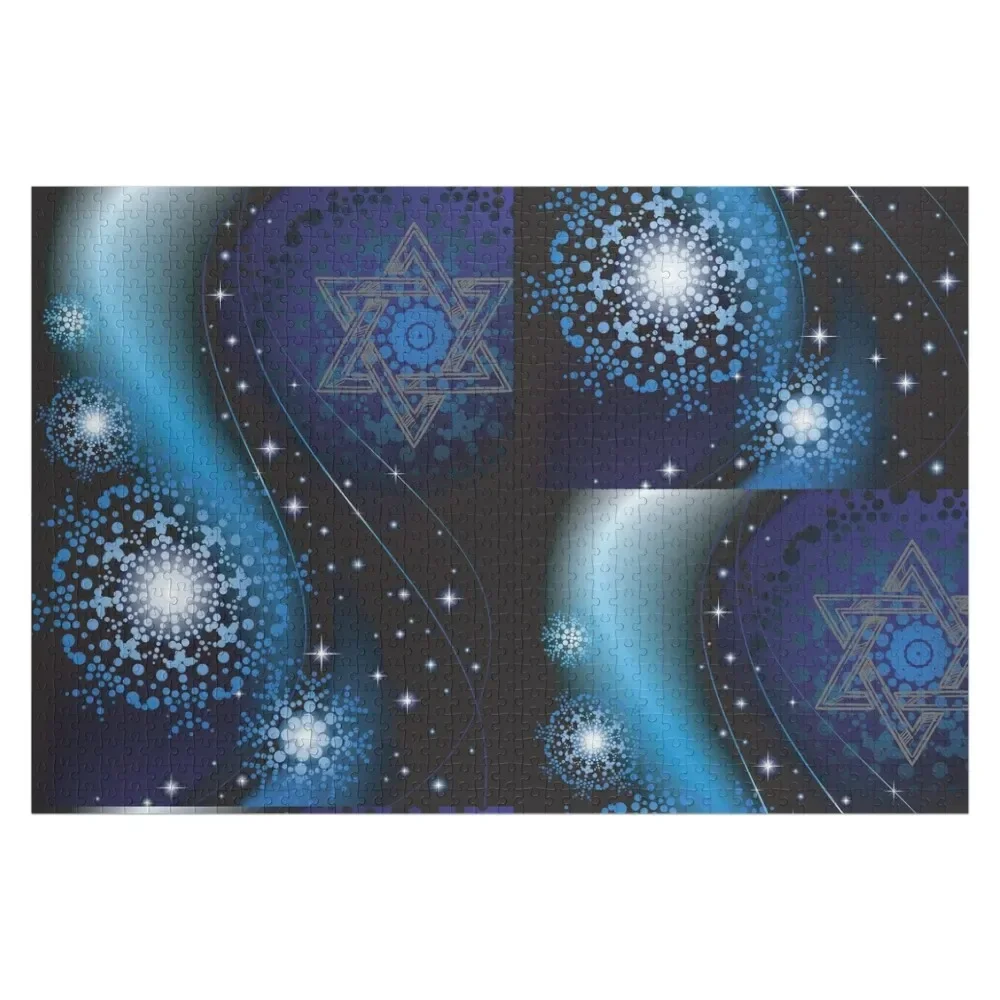 Hannukah Kaleidoscope Jigsaw Puzzle Anime Custom Gift Puzzle