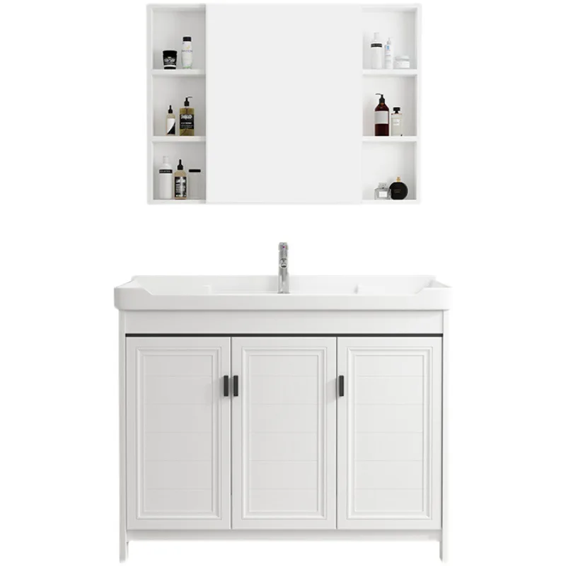 

Space aluminum, bathroom cabinet, face wash, integrated, toilet, washstand