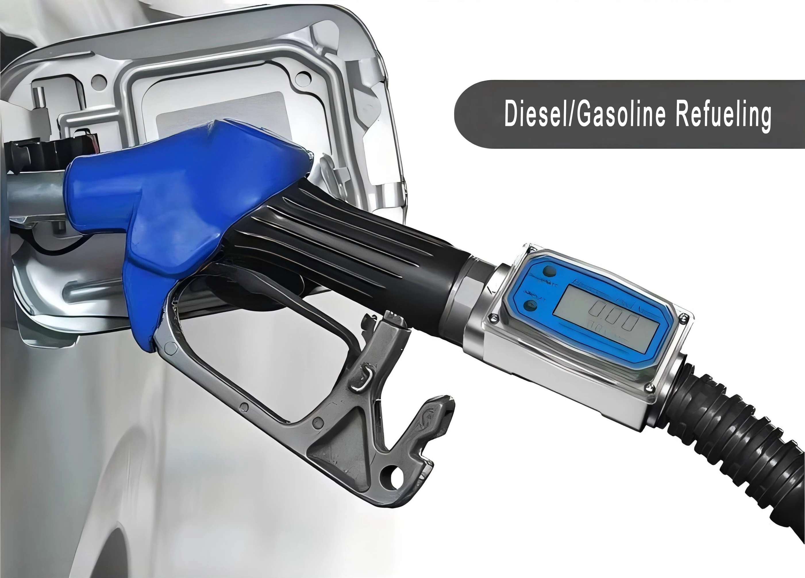 SUS304 316 Liquid Turbine Flow Meter 24V Turbine Flowmeter Meter Measuring Oil