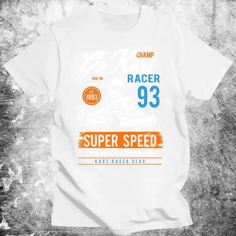 Man 90S Racing Karting Pilots Gift Streetwear T-shirt Classic Cotton O-neck Out Tops Vintage Go Kart Printed T Shirt funny