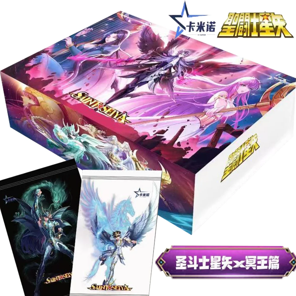 Original Saint Seiya Card Underworld King Chapter Collection Myth Athena Gorgeous Elegant Puzzle Cards Children's Birthday Gift