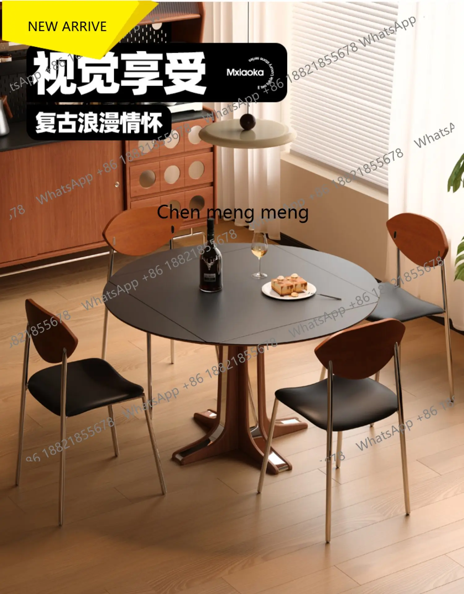z183 Retro Folding Dining Tables Flexible Negotiating Work Simplicity Dining Tables Meeting Wooden Home Furniture Tavola