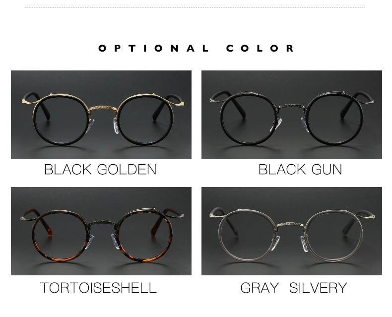 KOCOLIOR Neue Retro Marke Design Anti Blau Licht Lesebrille für Männer und Frauen Mode Koreanische Runde Rahmen Presbyopie Brille – Detail 12