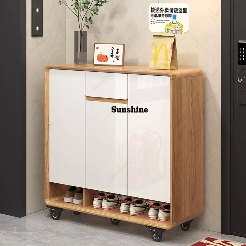 

Vertical Organizer Shoe Cabinet Storage Mobile Display Living Room Luxury Shoe Shelf Modern Zapatero Home Furniture FT
