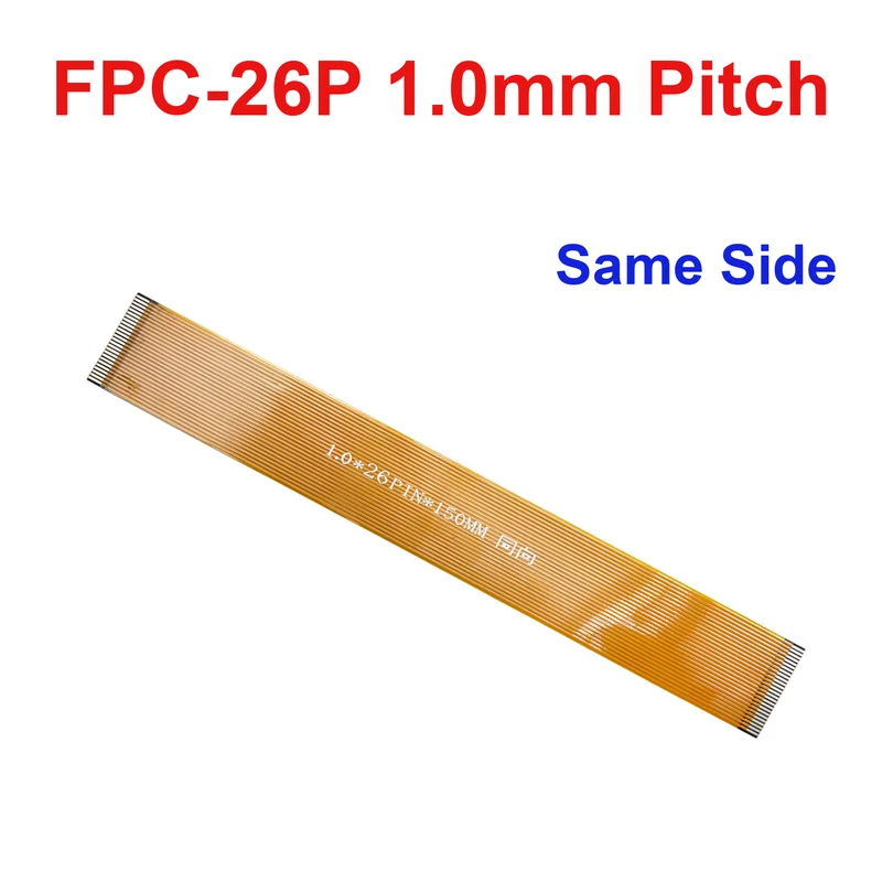 4P 8P 26P 28P 30P 1.0mm Same Side FPC Flexible Cable for Circuit Board Connection