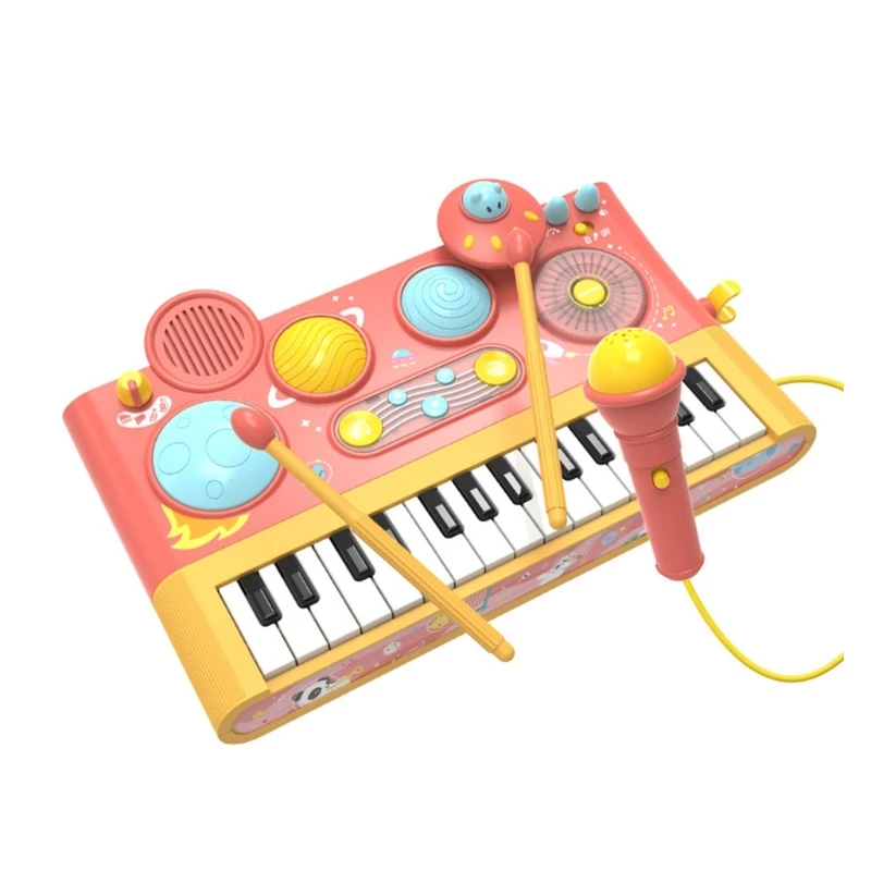 Novidade brinquedo musical para bebê tocar sentir brinquedo piano infantil acender animal