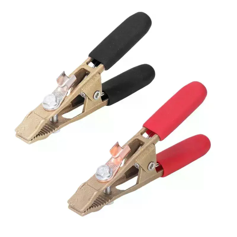 1Pcs 260A Brass Grounding Work Clamp Electric Argon Arc Welding Pliers A Shape Earth Wire Clamp Grounding Work Clamp