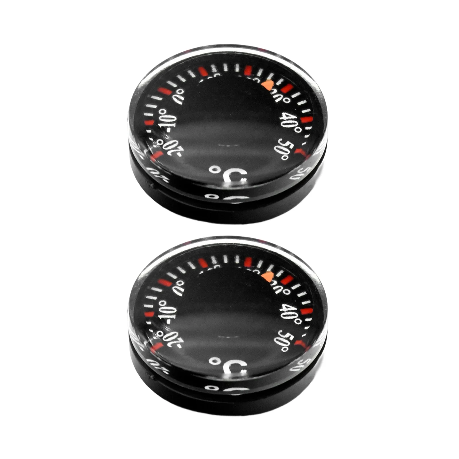 Waterproof ABS Car Thermometer 2x2cm 20C to 70C Range for Automotive Dashboard Windshield Refrigerator Wardrobe Monitoring