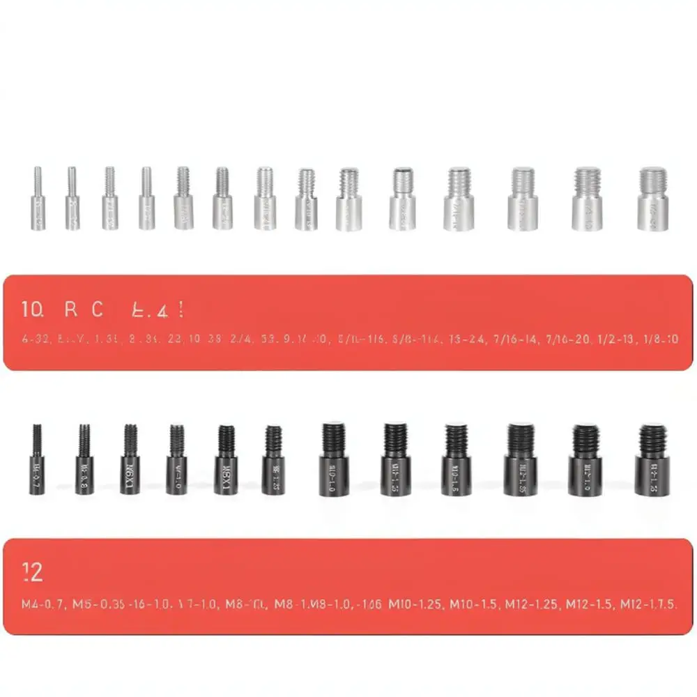 Bolt Nut Thread Identifier Tool Set Metric Imperial Gauge Checker For Industrial Hardware Fastener Repair Shop