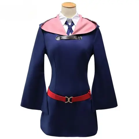 2025 Anime Little Witch Academia Diana Cavendish Cosplay Kostymer Klänning Uniform Hatt Cosplay För Kvinnor Halloween 2025 10 best sales Lilla Häxakademins cosplay - №1