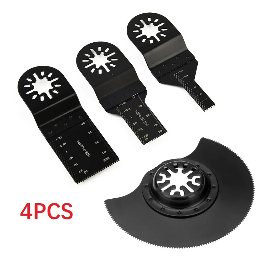 Lama per sega a estremità chiusa in acciaio ad alto tenore di carbonio da 3/4 pezzi lame per seghe a più utensili oscillanti per accessori per lame per seghe in plastica di legno in metallo morbido