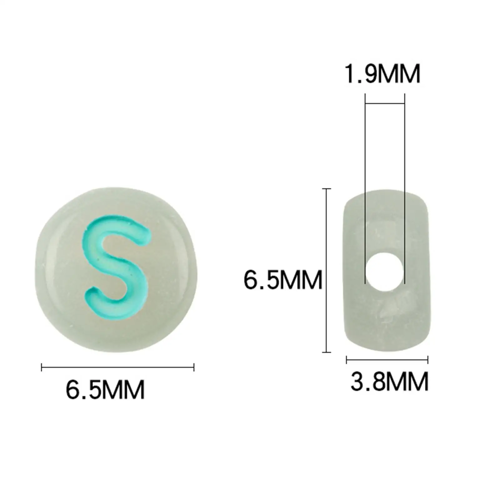 500Pcs Oblate Shaped Beads Kits Acrylic Bracelet Beads for Adult DIY Jewelry Making Supplies image 6
