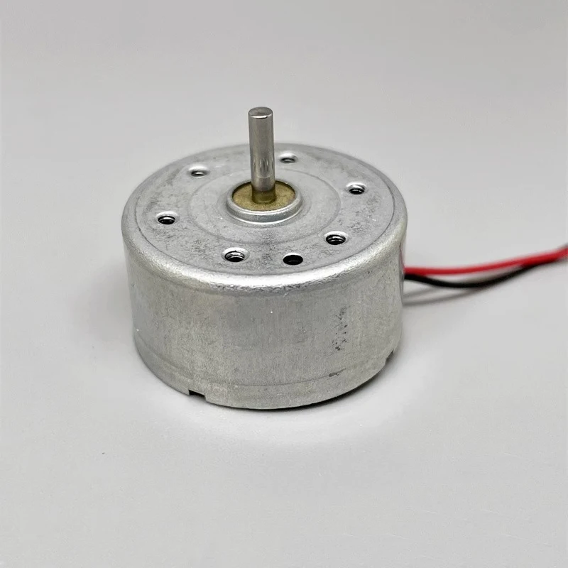 RF-300C-12180 Mini 300 Motor DC 1.5V 3V 3.7V 5V 6V 14000RPM High Speed Micro 24mm Round Spindle Motor DIY Solar Power Fan Model