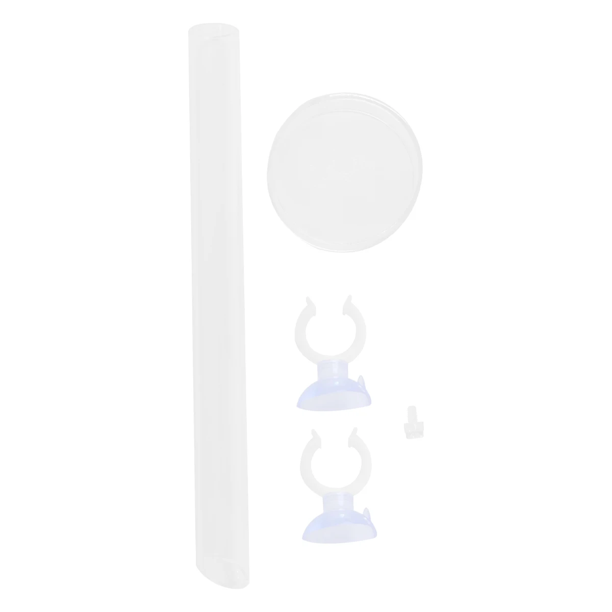 

2.5X22Cm Acrylic Feeder Food Glass Transparent Feeding Basin Fish Tank Shrimp Tube Shrimp Glass Feeder Tube Streamlined Design