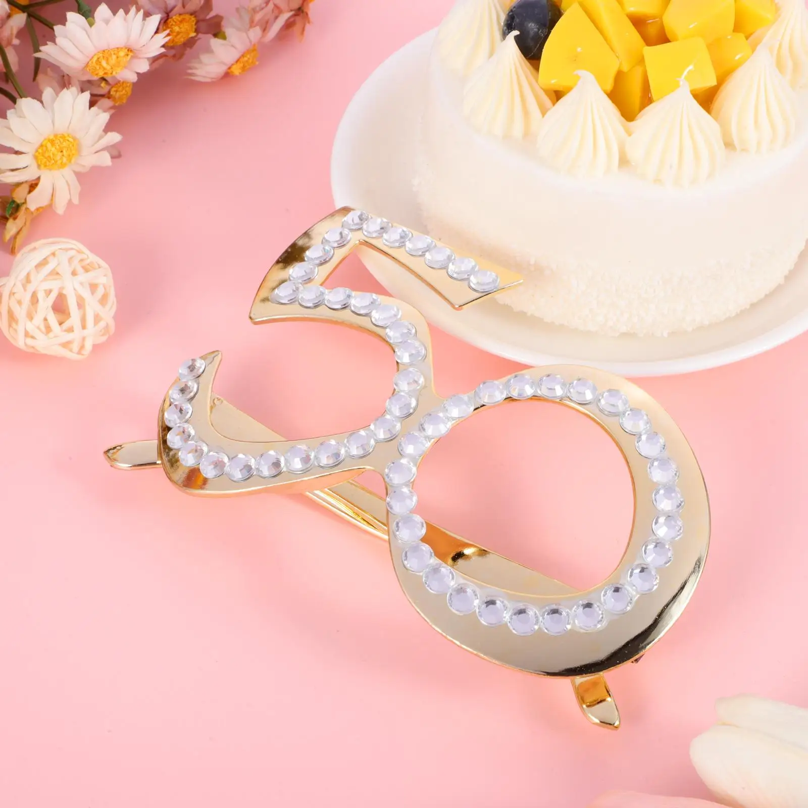 

1PC 50 Digital Shaped Glasses Lightweight Plastic Frame Glitter Rhinestone Novelty Eyewear Birthday Party Anniversary