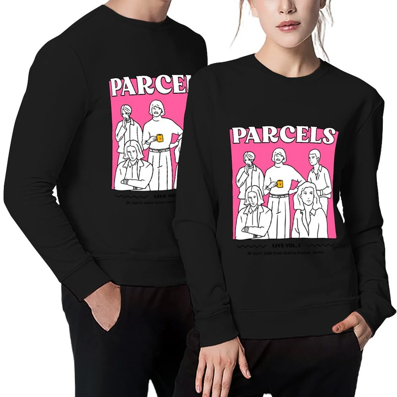 

Parcels Vol. 1 Live from Berlin Pullover korean style clothes autumn men clothes men's sweat-shirt hooded sweatshirt