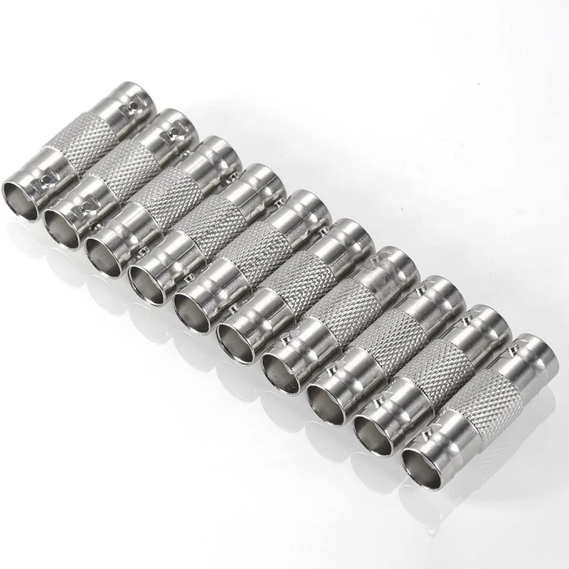【CLEARANCE】20 PCS BNC Connectors CCTV Security Camera Adapter Coupler Straight Extender Connector
