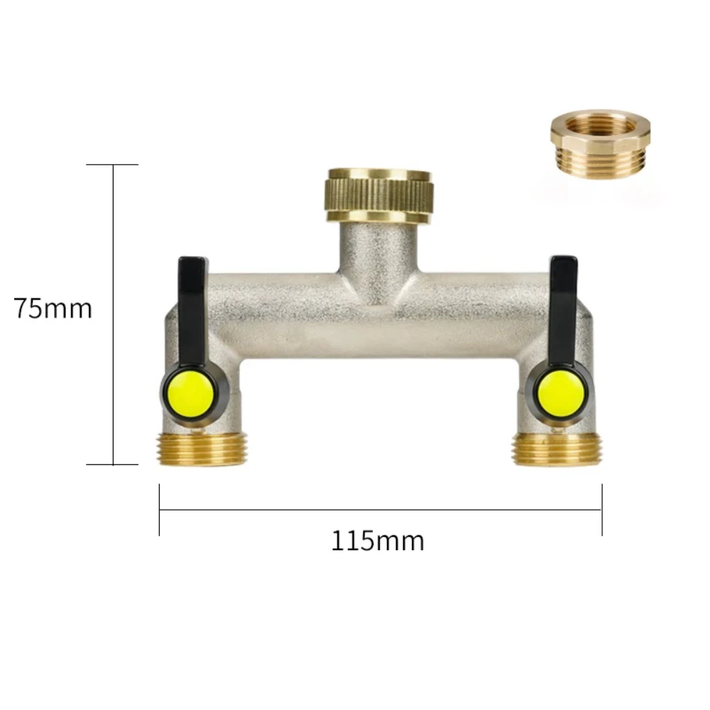 Freeze-Proof Brass Water Manifold Splitter, 2 Way / 3 Way, 3/4