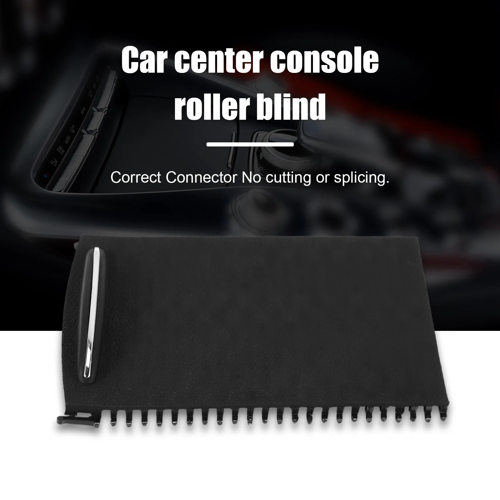 Car Center Console Sliding Shutters Cup Holder Roller Shutter Cover For C-Class W203 2000-2007 2036800123 9051