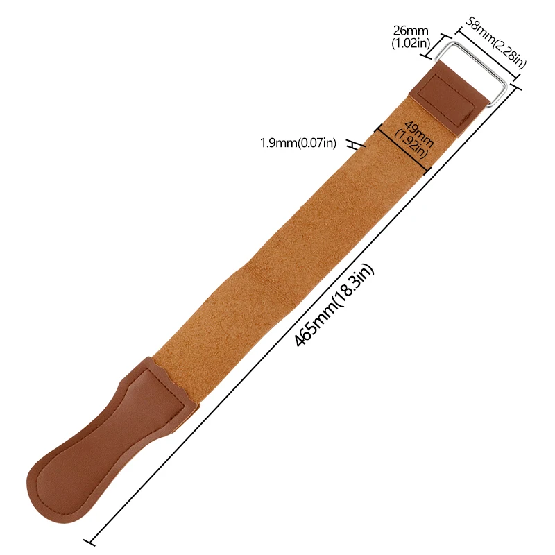 Razor Special-purpose Abrasive Cloth Swinging Knife Double-deck Really Cowhide Scraper Cloth Genuine Leather Cut Cloth Ferrule