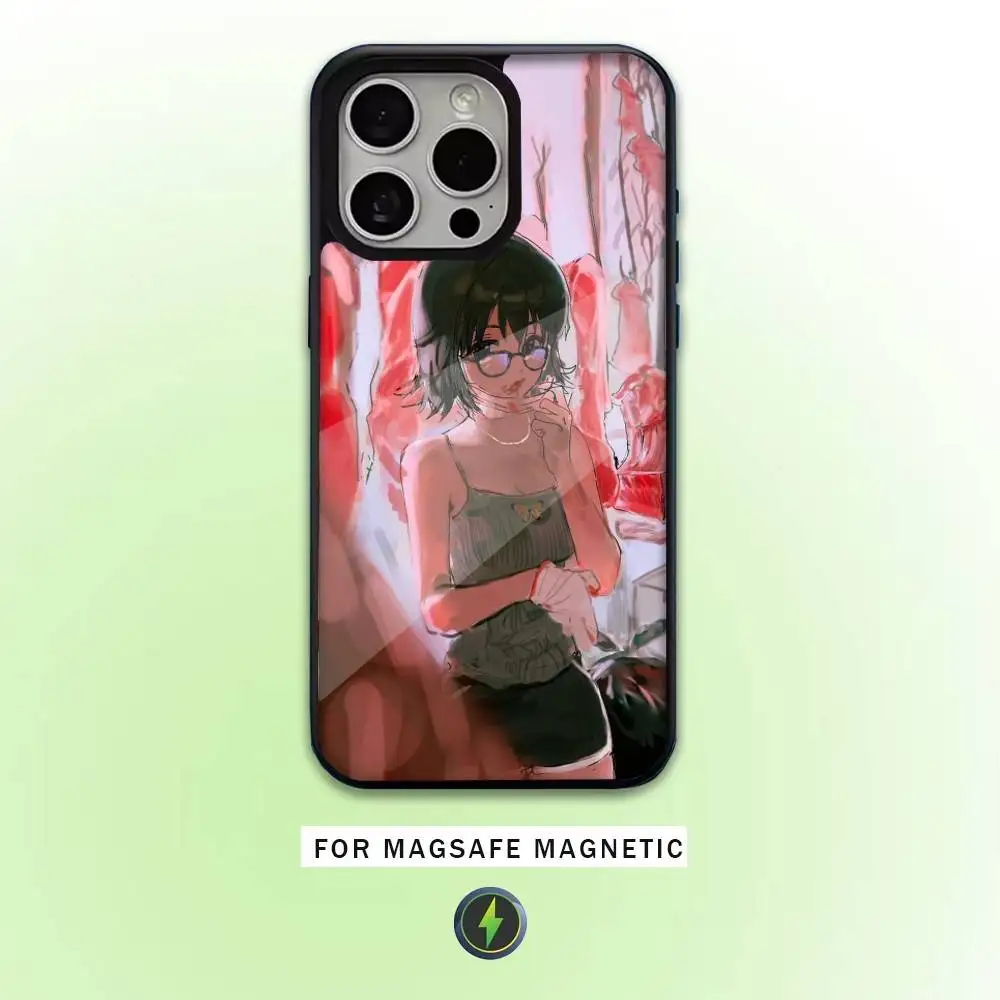 H-Hunter S-Shizuku Anime Handyhülle für iPhone17,16,15,14,13,12,11 Plus, Pro Max Magnetisches Magsafe Wireless Charging