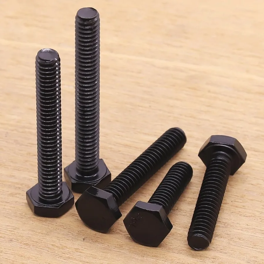 Śruby sześciokątne 3/816 x 11/2 cala, czarne, stal nierdzewna 304, śruby sześciokątne 188, wykończenie czarnym tlenkiem, śruby z gniazdem imbusowym, 10 sztuk