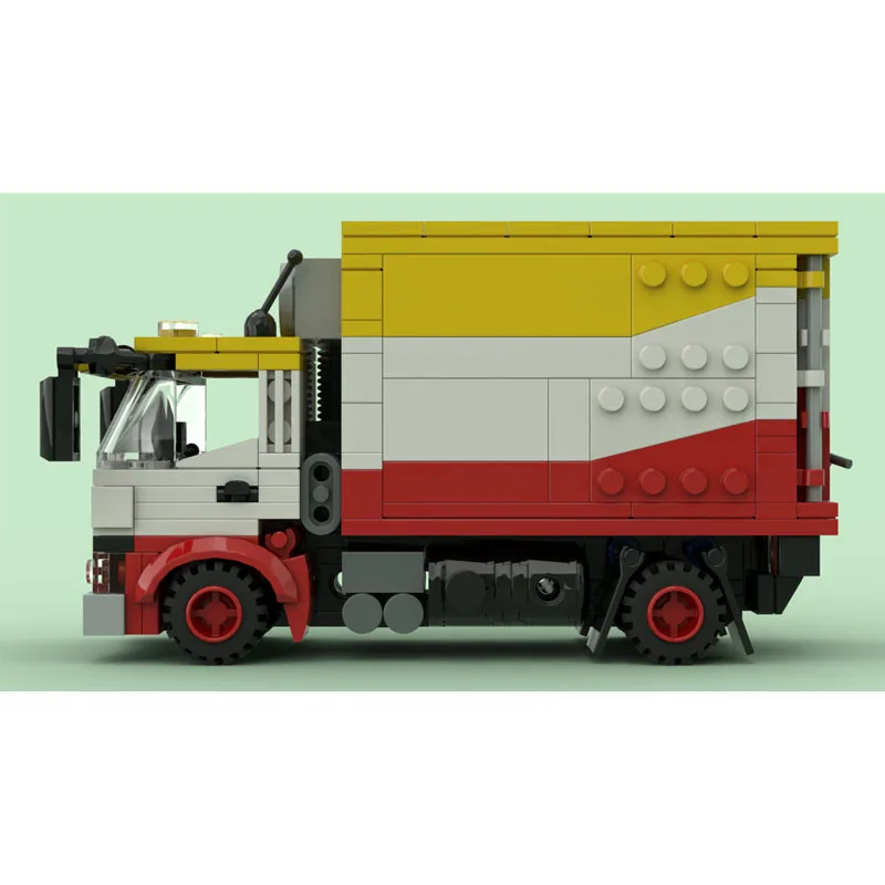 

MOC-215611 Urban Traffic Cargo Van Building Block Model 413 Parts MOC Creative Boys Children Birthday Christmas Toy Gift
