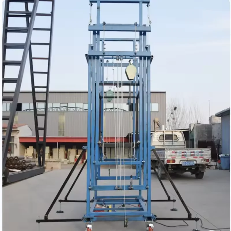 Impalcatura portatile in alluminio telescopico leggero capacità di carico 500 kg altezza di lavoro 5 m per la ristrutturazione interna ed esterna