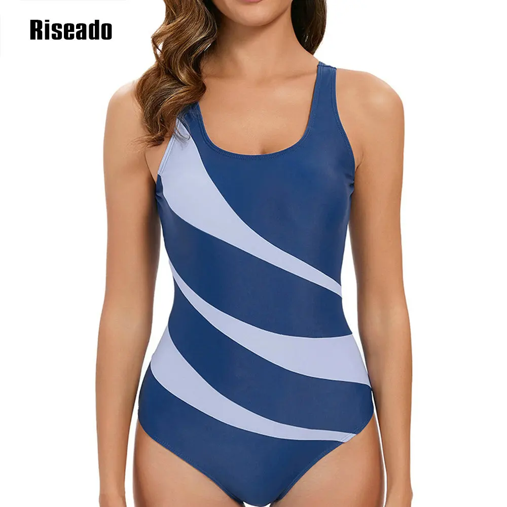 Riseado Swimwear Sportowy jednoczęściowy strój kąpielowy - O Back Strój kąpielowy do treningu, sportu i fitnessu