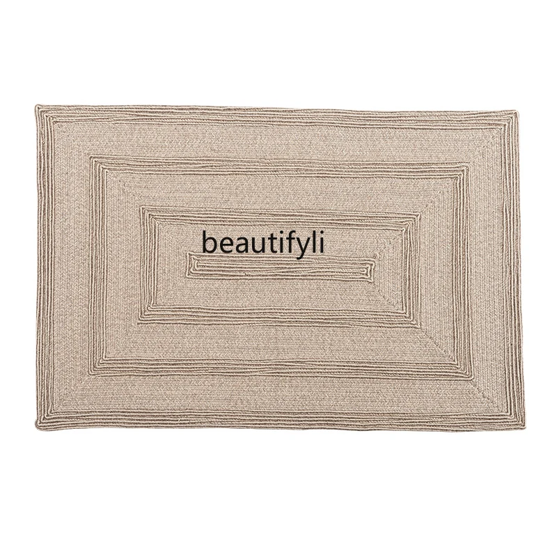 

Wool carpet living room hand-woven sofa coffee table mat simple household bedroom bedside blanket