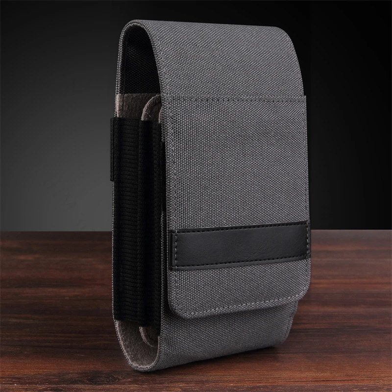 

Oxford Cloth Leather Phone Pouch For ZTE Blade V70 Max V60 V50S V41 V40 V9 V10 V30 Card Holder Wallet Flip Case Belt Waist Bag