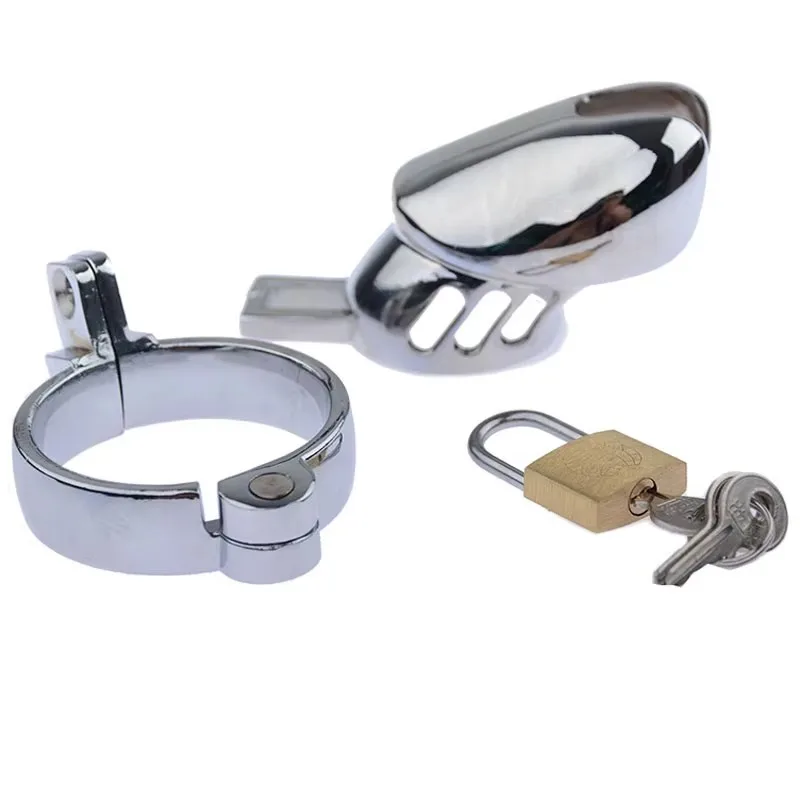 Metal Cock Cage Male Chastity Device Adult Sex Toys For Men Cbt BDSM Penis Lock Bird Bondage Chastity Cage CB6000 view 6
