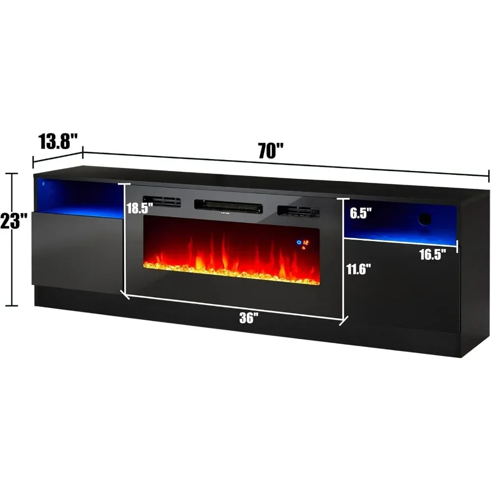 Fireplace TV Stand, 36