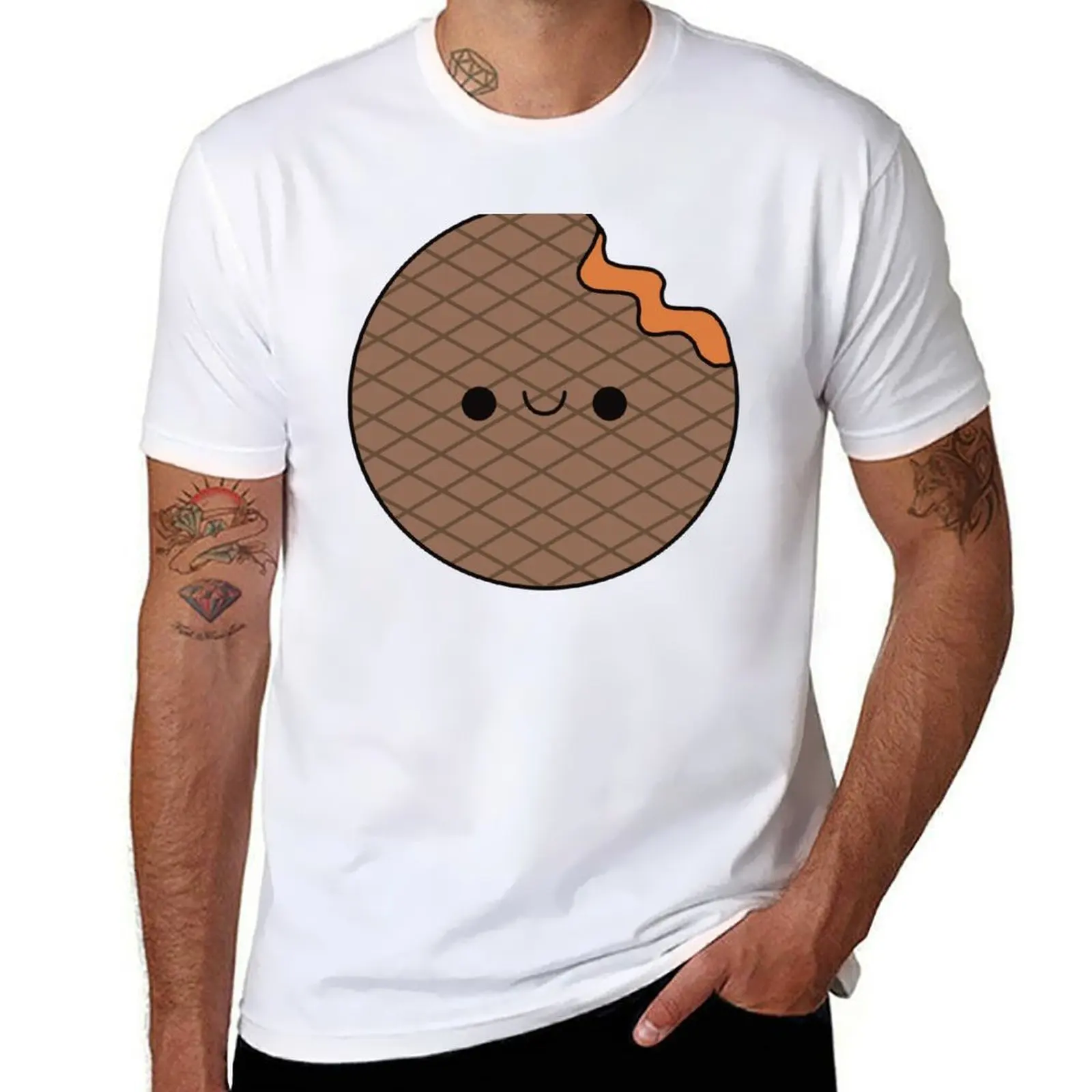 

Cute Dutch Stroopwafel - Kawaii Stroopwafel T-Shirt printed t shirts for man g man t shirts for men T-Shirt
