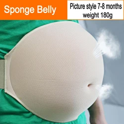 Prótese de Barriga Artificial Esponja para Masculino e Feminino, Prótese para Gravidez, Barriga Respirável Leve, Surrogacy Grávida