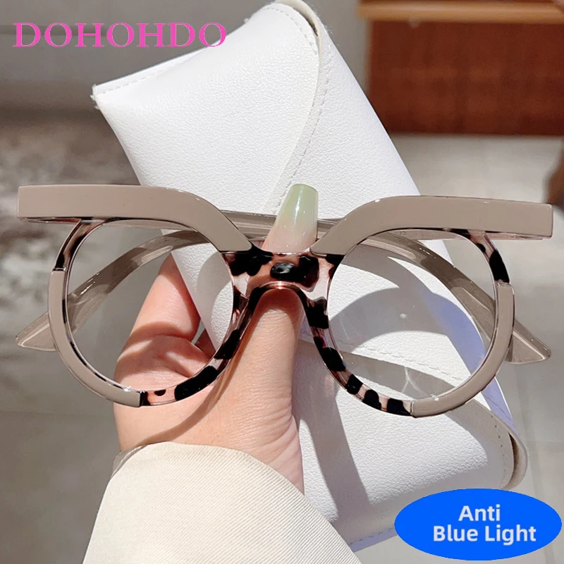 

Retro Luxury Brand Design Small Round Frame Anti Blue Light Glasses For Women Men Optical Computer Glasses For Reading Unisex