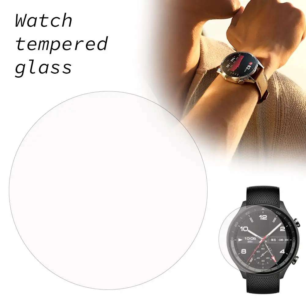 Watch Screen Protector For OnePlus Watch 2R HD Transparent Tempered Glass Explosion-proof Shock-resistant Watch Screen Prot B4E3