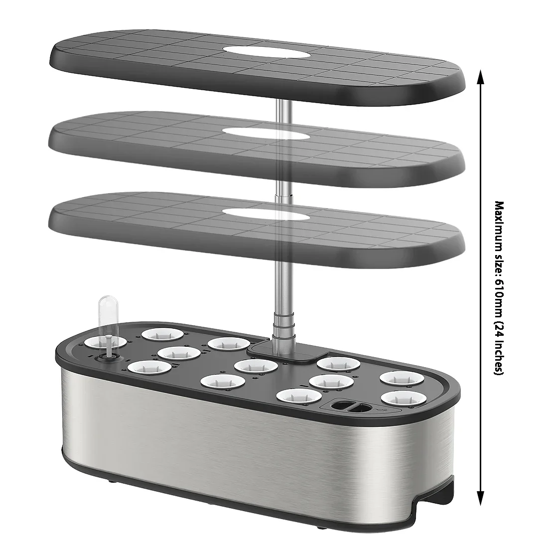 Imagem -04 - Hidroponia Indoor Kits de Sistema Crescente Inteligente Espectro Completo Luzes Led Crescem Ferramenta de Jardim 12 Pods Plantação de Ervas Hidropônicas