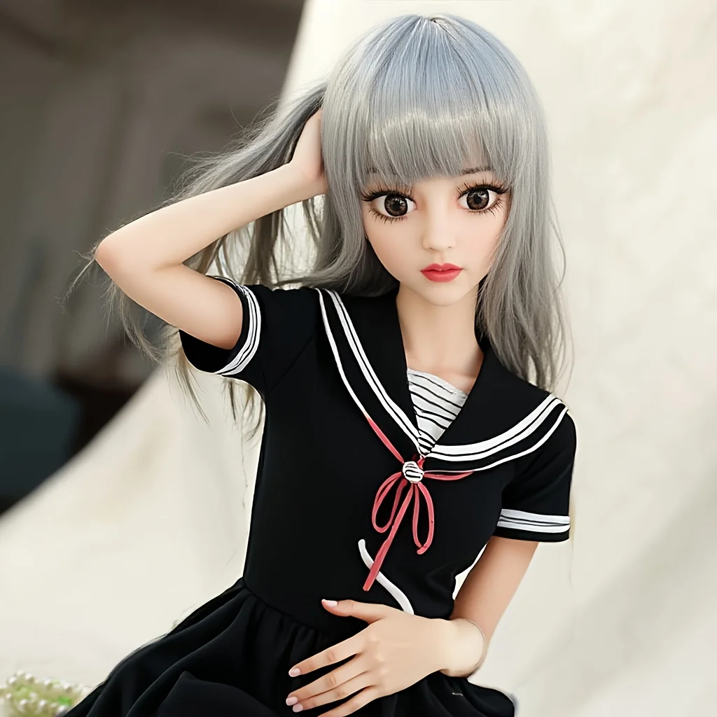 Kerstcadeau deal】80 cm grote schattige BJD-pop - beste keuze voor verjaardagscadeau, verzamelbare anime-figuur met beweegbare gewrichten, Lowe